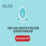 CBSE Class 10 Beauty and Wellness Question Paper 2026 with Answer Key and Solution Pdf